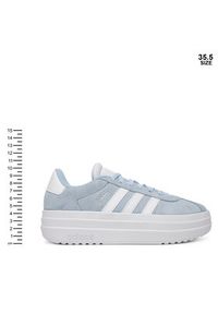 Adidas - adidas Sneakersy VL Court Bold JI1018 Niebieski. Kolor: niebieski. Materiał: zamsz, skóra #5