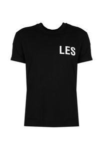 Les Hommes T-shirt | LF224301-0700-9001 | Grafic Print | Mężczyzna | Czarny. Okazja: na co dzień. Kolor: czarny. Materiał: bawełna. Wzór: nadruk. Styl: casual #7