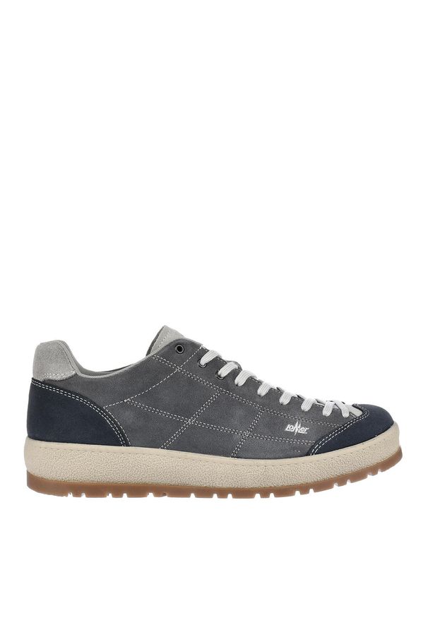 Buty turystyczne męskie LOMER BIO NATURALE FLAT. Kolor: szary