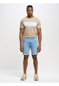 Big-Star - Szorty męskie jeansowe Aden 116. Kolor: niebieski. Materiał: jeans. Wzór: kolorowy. Sezon: lato