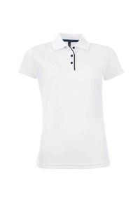 SOL'S - Damska Sportowa Koszulka Polo Performer. Typ kołnierza: polo. Kolor: biały. Styl: sportowy #1