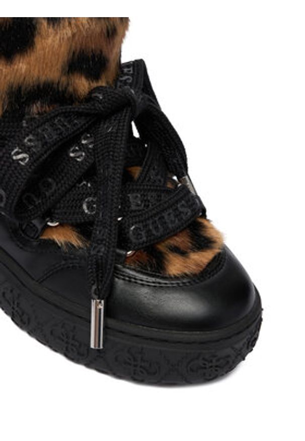 Guess Śniegowce FLFUEK FUR10 Brązowy. Kolor: brązowy. Materiał: materiał