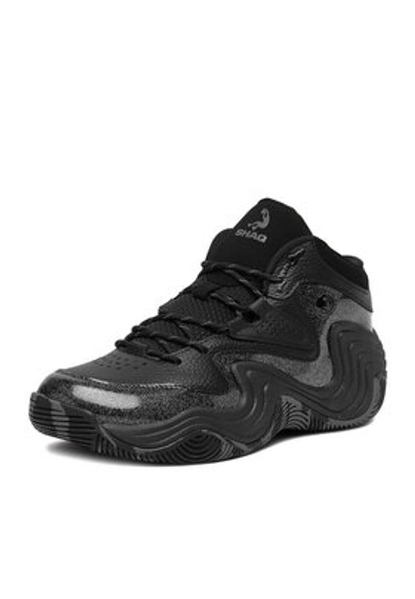 Shaq - SHAQ Sneakersy EO-JUGERNAUT AQ95041M-B Czarny. Kolor: czarny. Materiał: skóra
