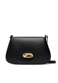 Calvin Klein Torebka Hardware Flap Medium Crossbody LV04F3401G Czarny. Kolor: czarny. Materiał: skórzane #1