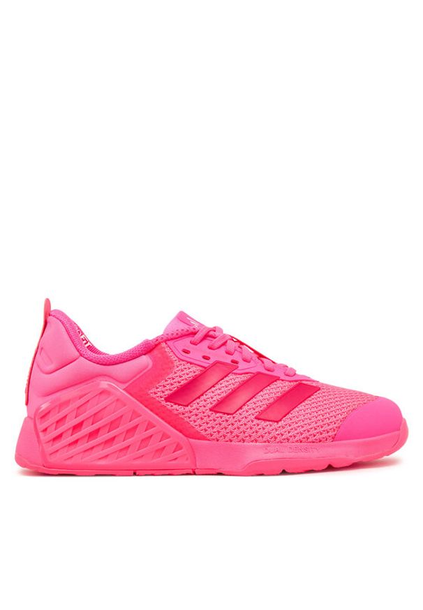 Adidas - adidas Buty na siłownię Dropset 3 JS0274 Różowy. Kolor: różowy. Materiał: materiał. Sport: fitness