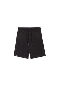 Cropp - Szerokie czarne szorty - Czarny. Kolor: czarny. Materiał: denim. Długość: krótkie #1