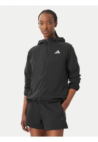 Adidas - adidas Kurtka do biegania Essentials KA4339 Czarny Regular Fit. Kolor: czarny. Materiał: syntetyk #1
