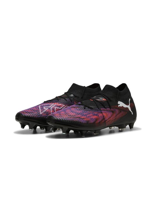 Puma - Buty piłkarskie FUTURE 8 MATCH MxSG PUMA Black White Glowing Red. Kolor: biały, czerwony, wielokolorowy, czarny. Sport: piłka nożna