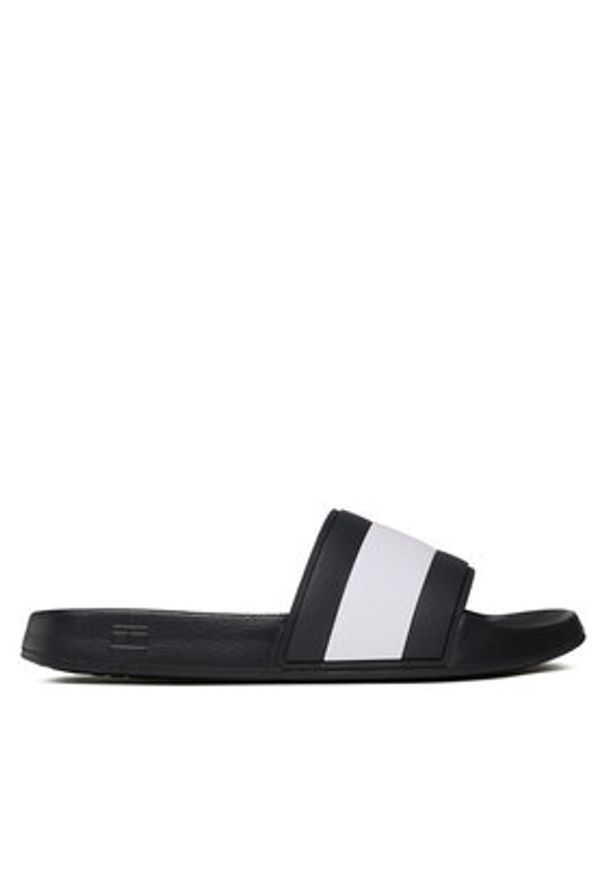 TOMMY HILFIGER - Tommy Hilfiger Klapki Rubber Th Flag Pool Slide FM0FM04236 Granatowy. Kolor: niebieski