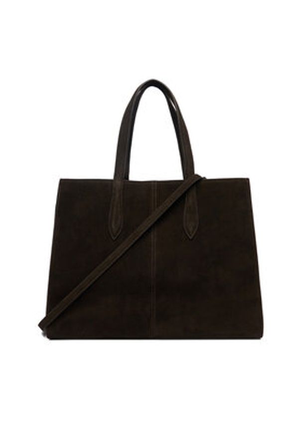 Gino Rossi - GINO ROSSI Torebka LA224-19154 Brązowy. Kolor: brązowy. Materiał: zamszowe, skórzane