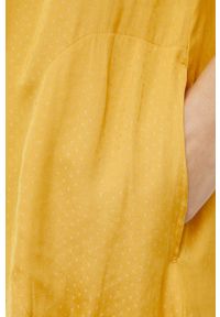 DKNY - Dkny - Koszulka nocna. Kolor: żółty. Materiał: tkanina #5