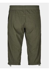 Zizzi Spodnie materiałowe J80001J Zielony Loose Fit. Kolor: zielony. Materiał: bawełna #3