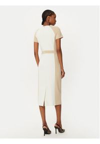 BOSS Sukienka koktajlowa Darsa 50532526 Écru Regular Fit. Materiał: syntetyk. Styl: wizytowy #5