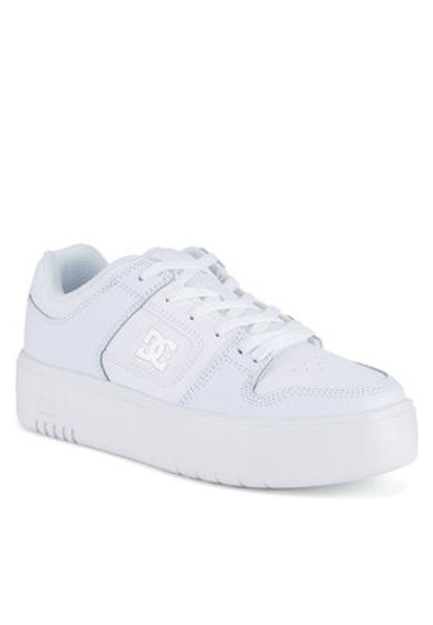 DC Sneakersy MANTECA 4 PLATFORM ADJS100156-WW0 Biały. Kolor: biały. Materiał: skóra. Obcas: na platformie