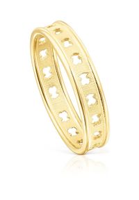 Tous pierścionek ze srebra pokrytego złotem. Materiał: złote, srebrne. Kolor: złoty #1