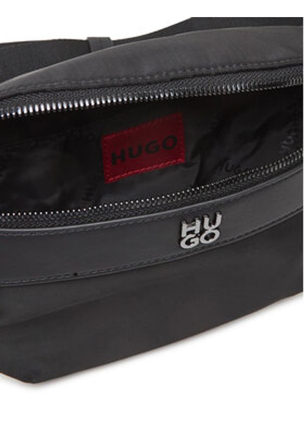 Hugo - HUGO Saszetka nerka Quantic 50547398 Czarny. Kolor: czarny. Materiał: materiał