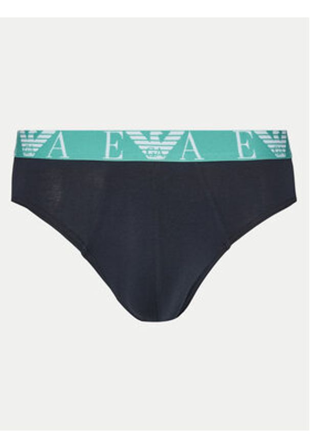 Emporio Armani Underwear Komplet 3 par slipów EM000258 AF10778 MB139 Granatowy. Kolor: niebieski. Materiał: bawełna