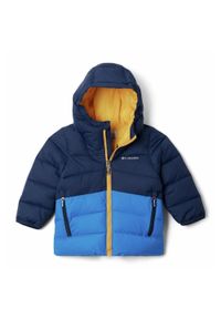 columbia - Kurtka Turystyczna Puchowa Dziecięca Columbia Arctic Blast Jacket. Kolor: niebieski. Materiał: puch