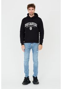 DSQUARED2 Czarna bluza Cool Fit Hoodie. Kolor: czarny