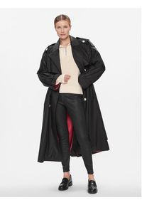 TOMMY HILFIGER - Tommy Hilfiger Sweter Co Cardi Stitch 1/2 Zip Swt WW0WW42420 Żółty Regular Fit. Kolor: żółty. Materiał: bawełna #5