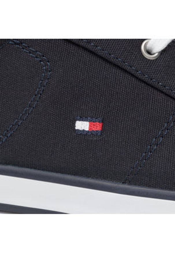 TOMMY HILFIGER - Tommy Hilfiger Tenisówki Harlow 1D FM0FM00596 Granatowy. Kolor: niebieski. Materiał: materiał
