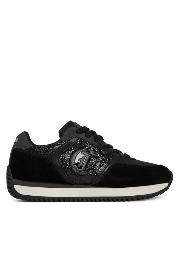 Just Cavalli Sneakersy 79RA3SR1 ZSD68 Czarny. Kolor: czarny. Materiał: materiał