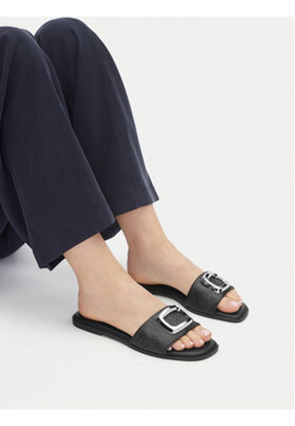 Jenny - JENNY Klapki 57B2048 Szary. Kolor: szary. Materiał: materiał