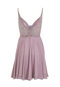 Swing Sukienka koktajlowa 5AE19300 Różowy Slim Fit. Kolor: różowy. Materiał: syntetyk. Styl: wizytowy #4