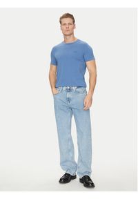 Calvin Klein T-Shirt K10K112724 Niebieski Slim Fit. Kolor: niebieski. Materiał: bawełna #3
