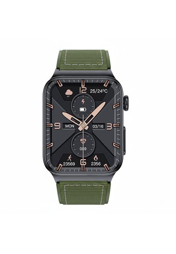 WATCHMARK - Smartwatch Watchmark Smartwatch Cardio One Zielony. Rodzaj zegarka: smartwatch. Kolor: zielony