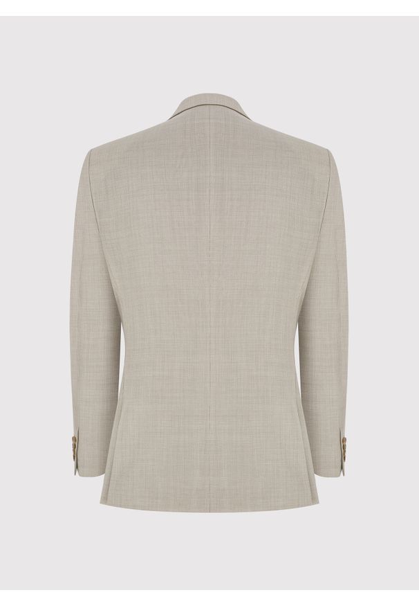 Pako Lorente - PAKO LORENTE - Beżowa wełniana marynarka garniturowa. Kolor: beżowy. Materiał: wełna. Wzór: gładki
