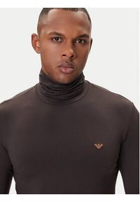 Emporio Armani Underwear Golf EM000388 AF14988 U6031 Brązowy Slim Fit. Typ kołnierza: golf. Kolor: brązowy #4