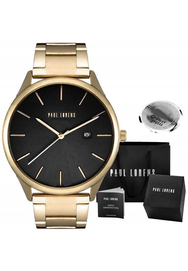 Zegarek męski Paul Lorens PASCO-1D1 Z GRAWEREM