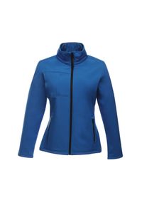 Regatta - Kurtka Damska Octagon II Soft Shell. Kolor: czarny, wielokolorowy, niebieski