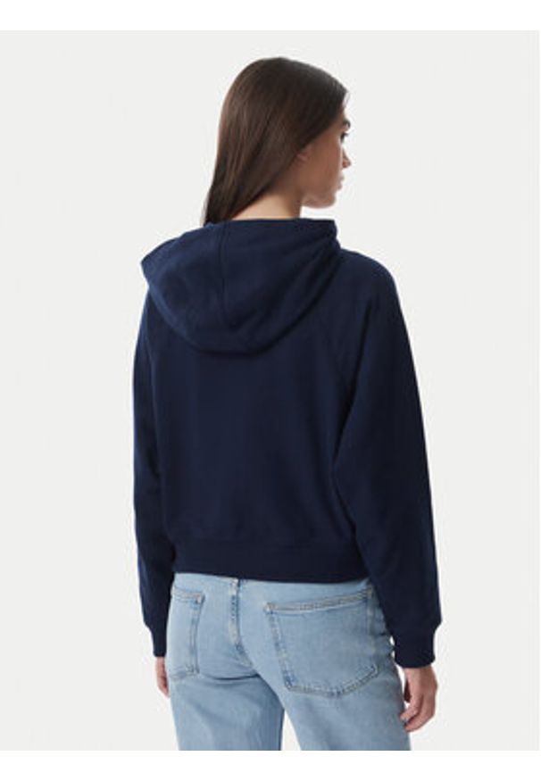 Tommy Jeans Bluza Flag DW0DW22834 Granatowy Boxy Fit. Kolor: niebieski. Materiał: bawełna