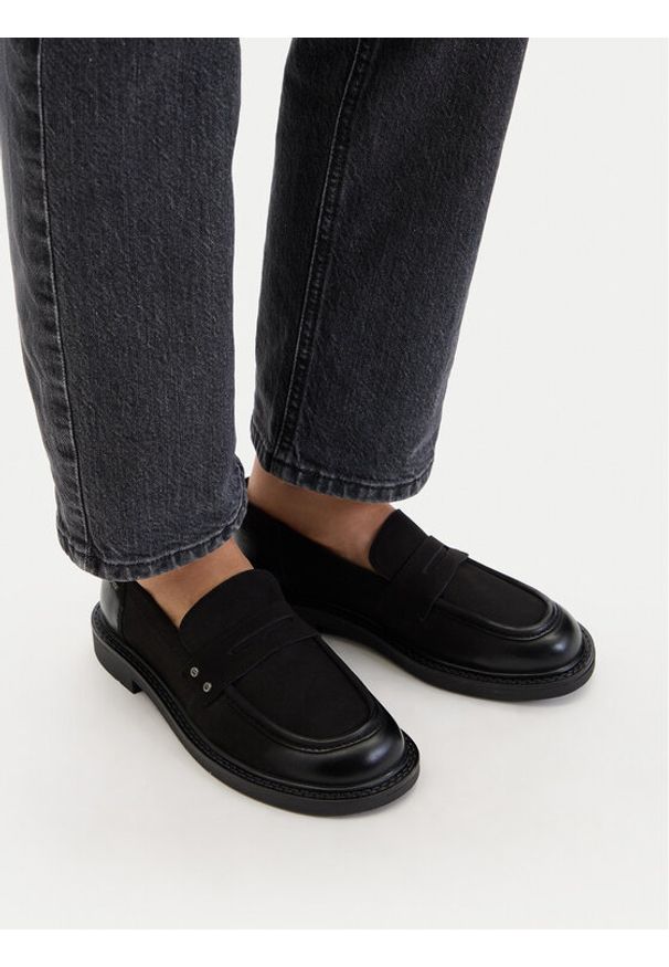 G-Star RAW - G-Star Raw Loafersy CEO-WI23-ROUND-06 Czarny. Kolor: czarny. Materiał: skóra, nubuk