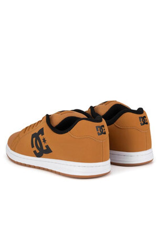 DC Shoes Sneakersy GAVELER SN ADYS100574-KWH Brązowy. Kolor: brązowy. Materiał: skóra