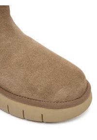 Mou Śniegowce MU.FW531037A Szary. Kolor: szary. Materiał: zamsz, skóra #5