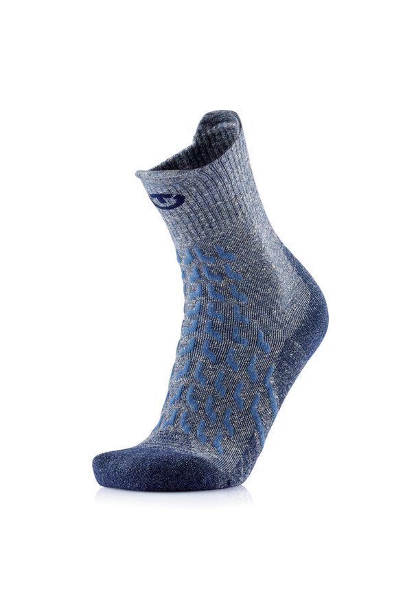 Skarpety trekkingowe dla kobieta Therm-ic Trekking UltraCool Linen Crew Lady. Kolor: szary, niebieski, wielokolorowy. Materiał: len. Sport: turystyka piesza