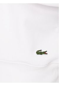 Lacoste Bluza SH1281 Biały Regular Fit. Kolor: biały. Materiał: bawełna