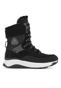Rieker Revolution Lifestyle Botki W0066-00 Czarny. Kolor: czarny. Materiał: zamsz, skóra