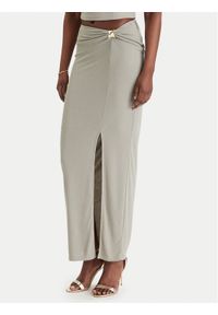 Guess Spódnica maxi W6GD15 K2936 Khaki Slim Fit. Kolor: brązowy #1