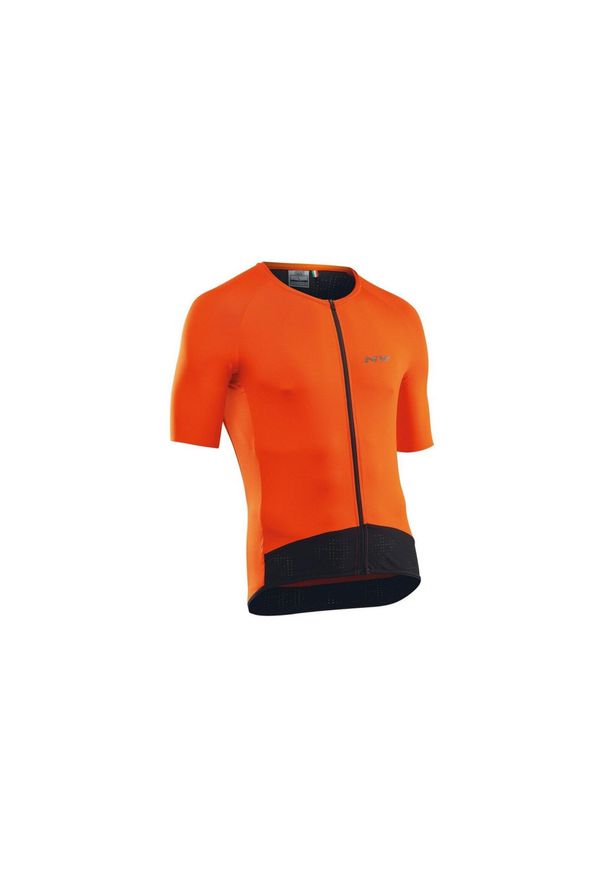 Koszulka rowerowa męskie NORTHWAVE ESSENCE JERSEY SHORT SLEEVE. Kolor: pomarańczowy. Materiał: jersey