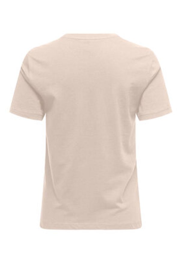 only - ONLY T-Shirt Polly 15317989 Różowy Regular Fit. Kolor: różowy. Materiał: bawełna