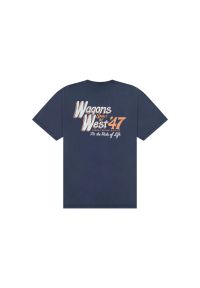 Wrangler - MESKA KOSZULKA WRANGLER GRAPHIC TEE NAVY 112377995 #7