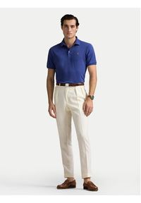 Polo Ralph Lauren Polo 710704319164 Granatowy Slim Fit. Typ kołnierza: polo. Kolor: niebieski. Materiał: bawełna