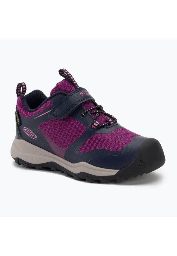 keen - Buty trekkingowe dziecięce KEEN Wanduro Low WP. Kolor: fioletowy