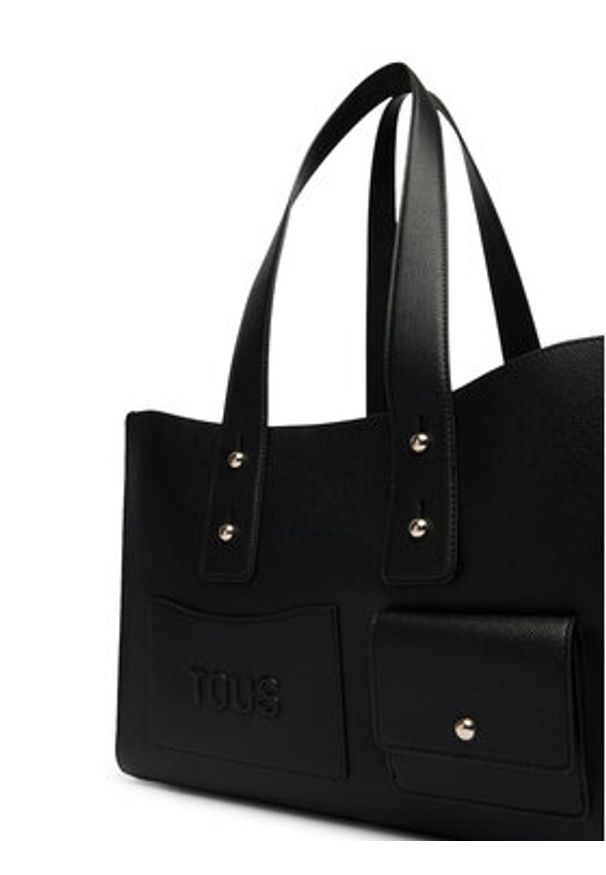 Tous - TOUS Torebka 2002373551 Czarny. Kolor: czarny. Materiał: skórzane