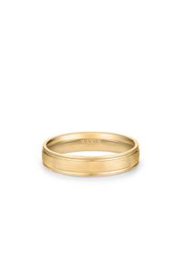 W.KRUK - Obrączka ślubna złota ACRI męska. Materiał: złote. Kolor: złoty. Wzór: gładki