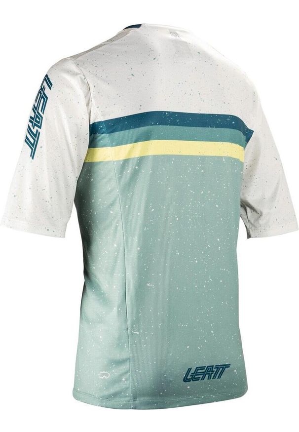 LEATT - Koszulka rowerowa męska Leatt Jersey MTB Enduro 3.0. Kolor: zielony. Materiał: jersey